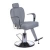 FOTEL BARBERSKI OLAF BH-3273 JASNY SZARY